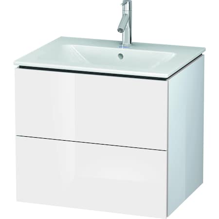 Duravit L-Cube Vanity Unit F. Me 2 Drawers 550X620X481mm White High Gloss LC624008585